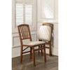 2pc Slat Back Folding Chairs Cherry - Stakmore: Solid Hardwood, Padded Seat, No Assembly Required - 3 of 4