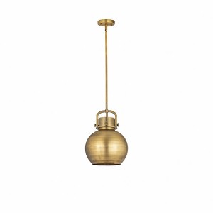 Newton Sphere - 1 Light Pendant with Metal Shade In Industrial Style-15.38 Inches Tall and 10 Inches Wide - 1 of 1