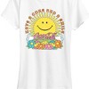 Women's - Coca-Cola - Have A Coke and Smile Retro Groovy Sun and Flowers Short Sleeve Graphic T-Shirt - 2 of 4