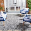 Courtyard CY8505 UV & Stain Resistant Non-Shedding Power Loomed Indoor/Outdoor Rugs - Safavieh - 2 of 4