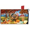 Turkey And Pumpkins Fall Magnetic Mailbox Cover Thanksgiving Farm Standard Briarwood Lane - 3 of 3