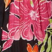 black multi fun floral