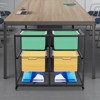 YIYIBYUS Movable Pull-Out File Folder Rack Drawer File Cabinet for Home Office - 3 of 4