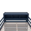 NicBex 75"H Full Size Wooden High Loft Bed with Built-In Dresser,L-Shaped Desk,Guardrail&Shelf,Versatile Gaming Loft for Kids,Teens&Gamers,400lbs Max - 4 of 4