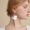 Colorful Poker Card Earrings, Funny Resin Playing Card Dangle Drop, Irregular Asymmetric Casual Jewelry for Women. - 2 of 4