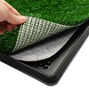 Sevobal Pet Training Pads and Potties Large Dog Potty Patch with Grass for Pet Training, Washable Indoor and Outdoor Puppy Pee Pad, Green, 30“*20”*1“ - 3 of 4