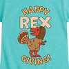 Girls' - Instant Message - Happy Rex Giving Fitted Short Sleeve Graphic T-Shirt - 2 of 4