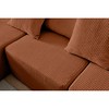 108.3" Corduroy Upholstered Modular L-Shaped Sectional Sofa with Chaise, 3-piece Free Combinations - 2 of 4