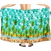 HAPPY BAY Men's Swim Bath Trunk Swimsuit Regular Surfing Swimwear Summer Sarong Long Pareo Beach Wrap for Men One Size Green, Tree - 4 of 4