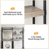 Double Row Over Washer and Dryer Storage Shelves, 5-Tier Laundry Room Organization and Storage Shelves, with Adjustable Height - 4 of 4