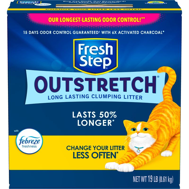 Fresh Step Outstretch Febreze Scented Cat Litter - 19lbs, 3 of 25