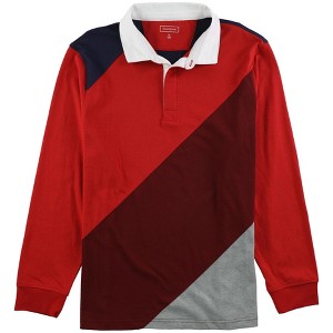 Club Room Mens Chambray-Back Polo Shirt - 1 of 1