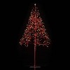 Alpine Festive Artificial Christmas Tree with Warm White LED Lights Red - 4 of 4