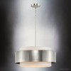 Urban Ambiance Luxury Modern Indoor Pendant,  9-5/8''H x 22"W x 22''D,  Brushed Nickel Finish, UHP4859 - 4 of 4