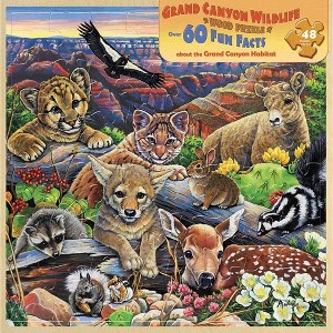 MasterPieces Inc Grand Canyon Wildlife 48 Piece Real Wood Jigsaw Puzzle - 1 of 4