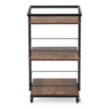 Furniinspire Utility Storage Cart Three-Layer Large-Capacity Swivel Wheel Beauty Cart Durable And Anti-Falling Suitable - 3 of 4
