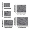 Gray Shag Area Rug, Ultra Soft 1.7" Plush, Non-Slip with Adhesive Pads, for Bedroom or Living Room - 3 of 4