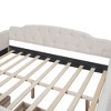 NicBex Full Size Wooden Daybed, Modern Sofa Bed Frame with Button Tufted Design, Upholstered Bed for Bedroom, Living Room - 3 of 4