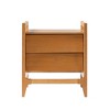 NicBex Nightstand with Drawers,1pc Side Table with Wood Frame,bedside Table for Bedroom,Living Room,Brown/Black/White/Gray - 2 of 4