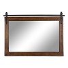 Kate and Laurel Cates Wood Rectangle Mirror, 38x27, Walnut Brown - 4 of 4