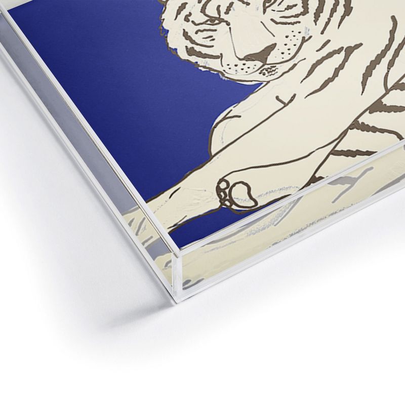 Emanuela Carratoni Painted Tiger Acrylic Tray -Deny Designs, 3 of 5