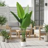 Orieon 3.8FT Artificial Bird of Paradise Tree, Tall Faux Banana Leaf Plant with Planter for Indoor Outdoor Home Office Decor - 3 of 4