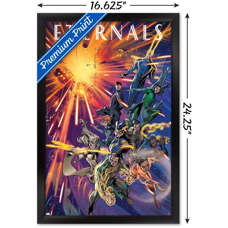 Trends International Marvel Eternals - Immortals Walk Comic Framed Wall Poster Prints, 3 of 7