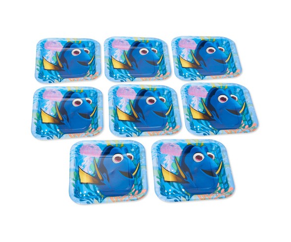 8ct Finding Dory Square Dessert Plates