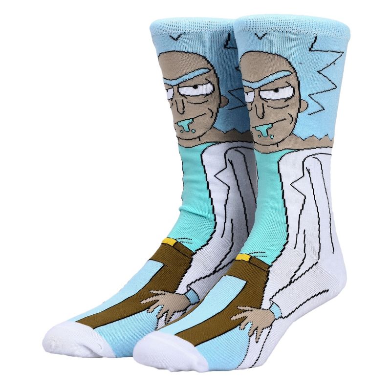 Rick And Morty Rick Animigos Casual 360 Crew Socks for Men, 1 of 4