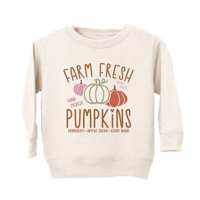 The Juniper Shop Colorful Farm Fresh Pumpkins Toddler Graphic Sweatshirt
