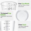JDICTION 200 Pcs 8oz Clear Plastic Measuring Cups For Resin Epoxy Mixing, Reusable Disposable Cups For Cooking Baking - 3 of 4