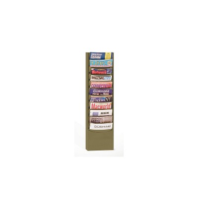 Durham Steel Literature Rack 11 Pocket For 8-1/2"W Paper Tan 402-75