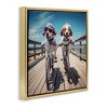 Stupell Industries Coastal Bicycle Dogs, 18" x 18" - 3 of 4