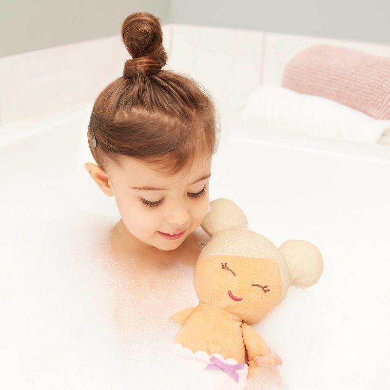 LullaBaby Bath Plush Doll for Real Water Play - Blonde Hair, 3 of 10