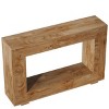 GlasFlength Console Tables Extra Long Farmhouse Style Sofa Table with Rustic Wood Finish for Living Room Entryway, Brown, 47.24"*11.81"*33.86" - 4 of 4
