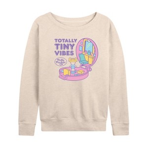 Women's - Polly Pocket - Totally Tiny Vibes Lightweight French Terry Slouchy - 1 of 4