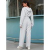 ATHLECHIC Women's Outfits Tracksuits Casual Cropped Hoodie Wide Leg Pants Travel Workout Lounge 2 Piece Sets - 4 of 4
