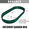 Galvanized Steel Oval Outdoor Raised Garden Beds Anti-Rust Metal Planter Box for Garden (2-Pack) - 2 of 4