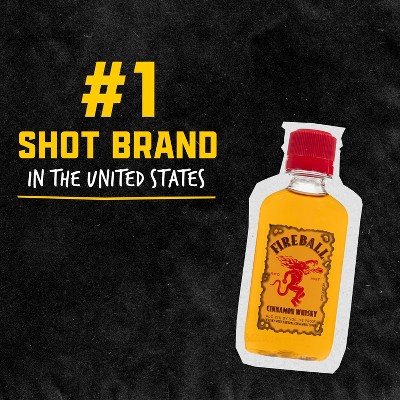 Fireball Low-Proof Cinnamon Whiskey - 10pk/50ml Bottles