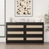 Bedroom Dresser for Small Spaces, Rattan 6 Drawer Dressers - 3 of 4