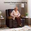 Recliner Chair with Heat and Massage, Oversized Electric Recliner for Elderly & Mobility Impaired, Adjustable PU Leather Lift Chair for Seniors - 3 of 4