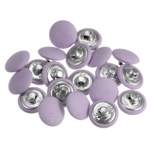 Unique Bargains DIY Craft Metal Shank Cotton Covered Round Sewing Buttons 20 Pcs - 1 of 4