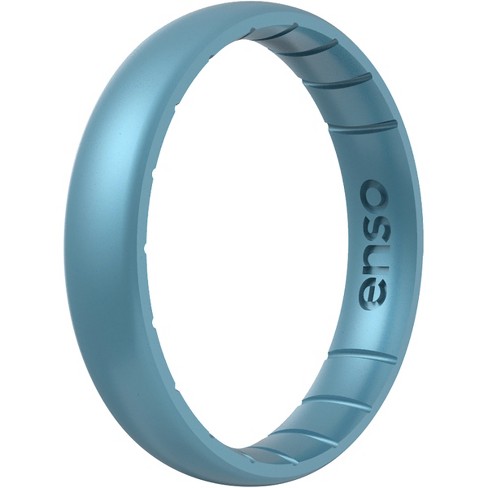 Enso Rings Thin Birthstone Series Silicone Ring 4 Blue Topaz Target