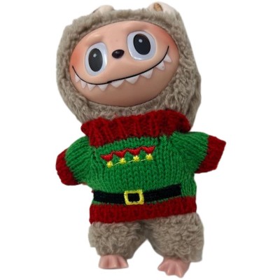 Doll Clothes Superstore Santas Elf Holiday Sweater for 17.5 Labubu Dolls
