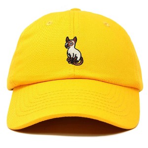 Dalix Siamese Cat Embroidered Cotton Dad Hat Adjustable Casual Baseball Cap for Cat Lovers Womens - 1 of 4