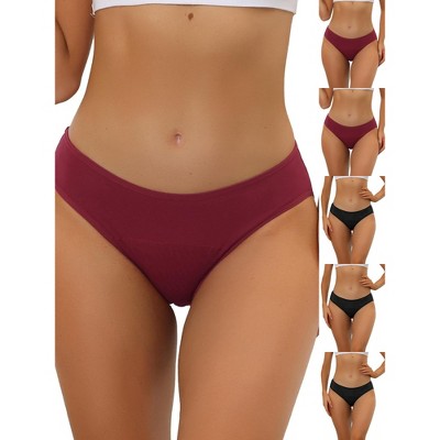 INSPIRE CHIC Women's Mid-Rise Available in Plus Size Hipster Underwears 6 Packs