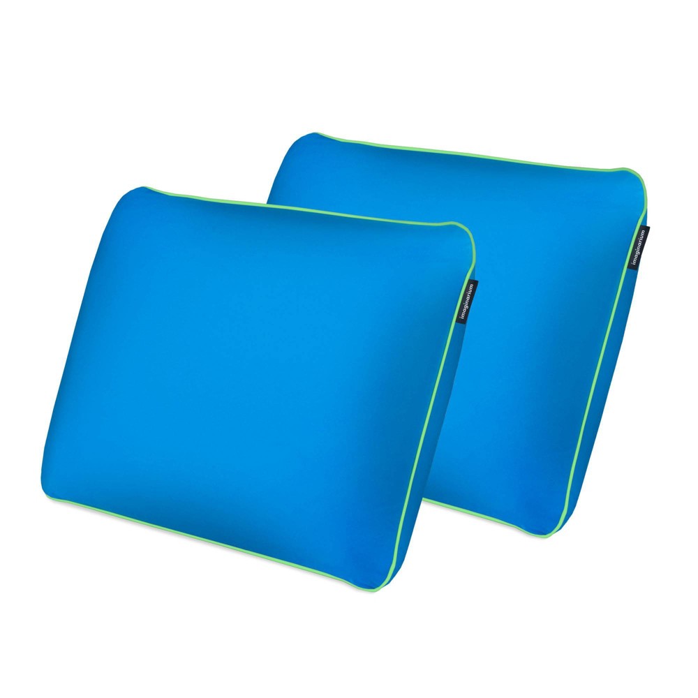 Photos - Pillow Imaginarium Standard Soft Machine Washable 2pk Bed  Blue 