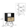 NicBex Nightstand with Storage Drawer and Open Shelf for Bedroom,Living Room,Modern Bedside Table with Wood Legs,Easy Assembly - 3 of 4