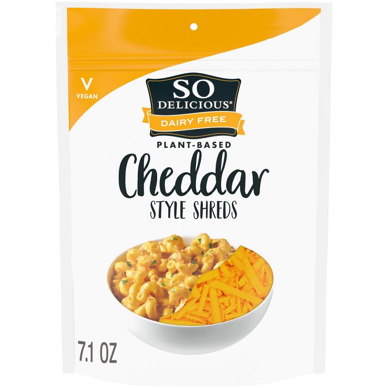 So Delicious Dairy Free Cheddar Cheese-Style Shreds - 7.1oz, 1 of 12