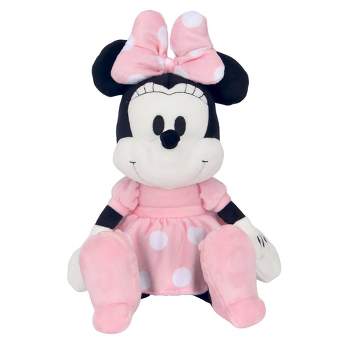 Disney Minnie Mouse Pink Polka Dot Dress Stuffed Animal Doll- 16” Plush Toy